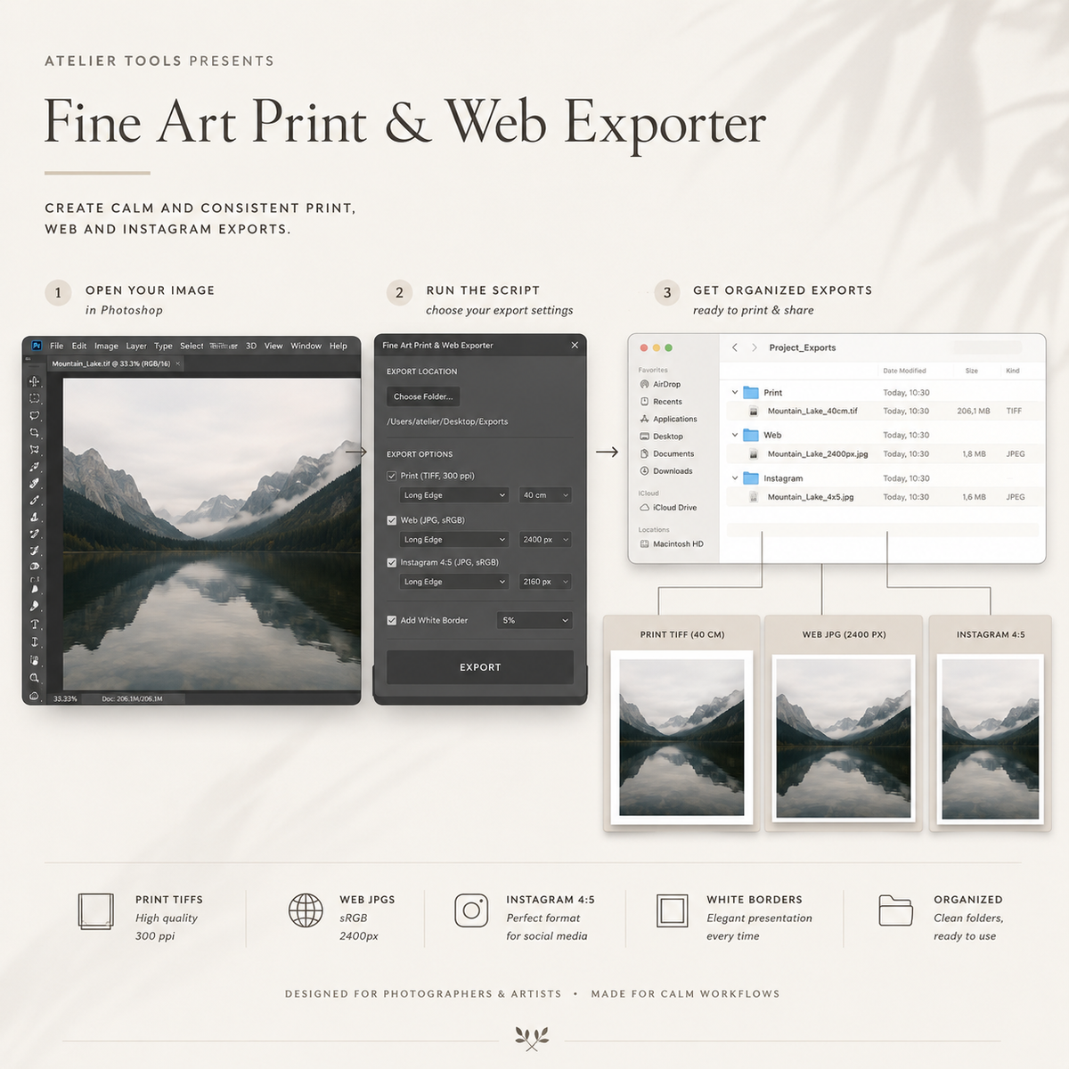 Fine Art Print & Web Exporter
