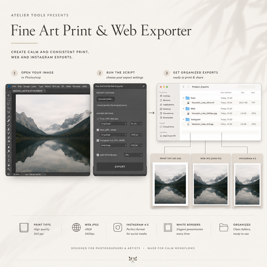 Fine Art Print & Web Exporter